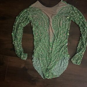 Green Beaded One Piece